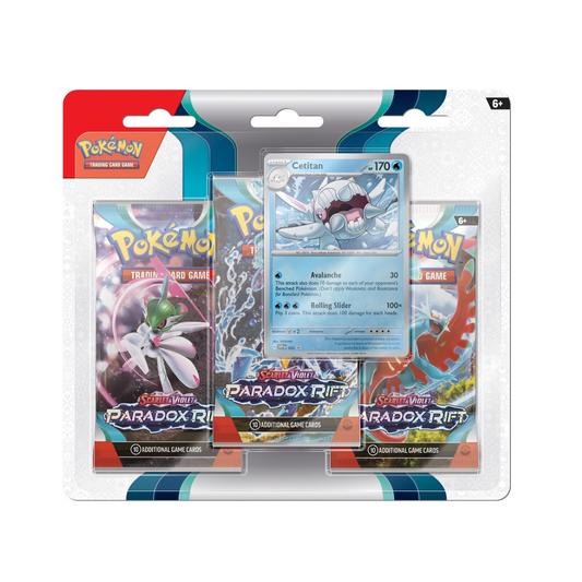 Pokémon TCG - Paradox Rift - 3 Pack Blister Cetitan