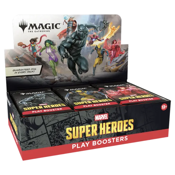 Magic The Gathering - Marvel Super Heroes - Play Booster Display