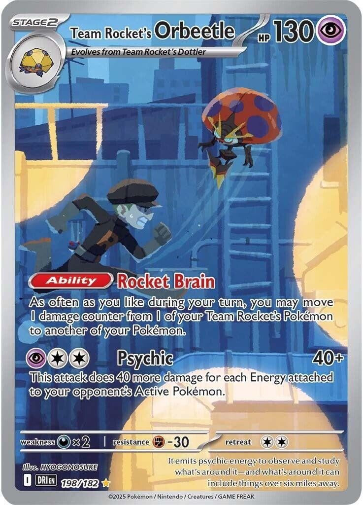 Team Rocket's Orbeetle [198/182] (SV10: Destined Rivals)