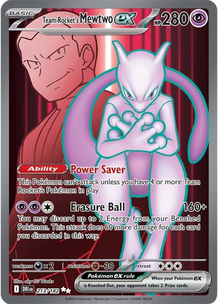 Team Rocket's Mewtwo ex [213/182] (SV10: Destined Rivals)
