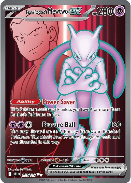 Team Rocket's Mewtwo ex [213/182] (SV10: Destined Rivals)