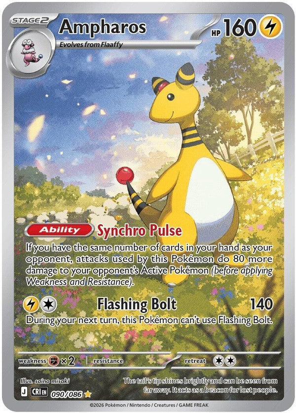 Ampharos [090/086] (ME04: Chaos Rising)
