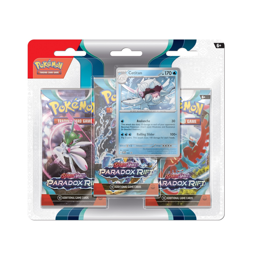 Pokémon TCG - Paradox Rift - 3 Pack Blister Cetitan