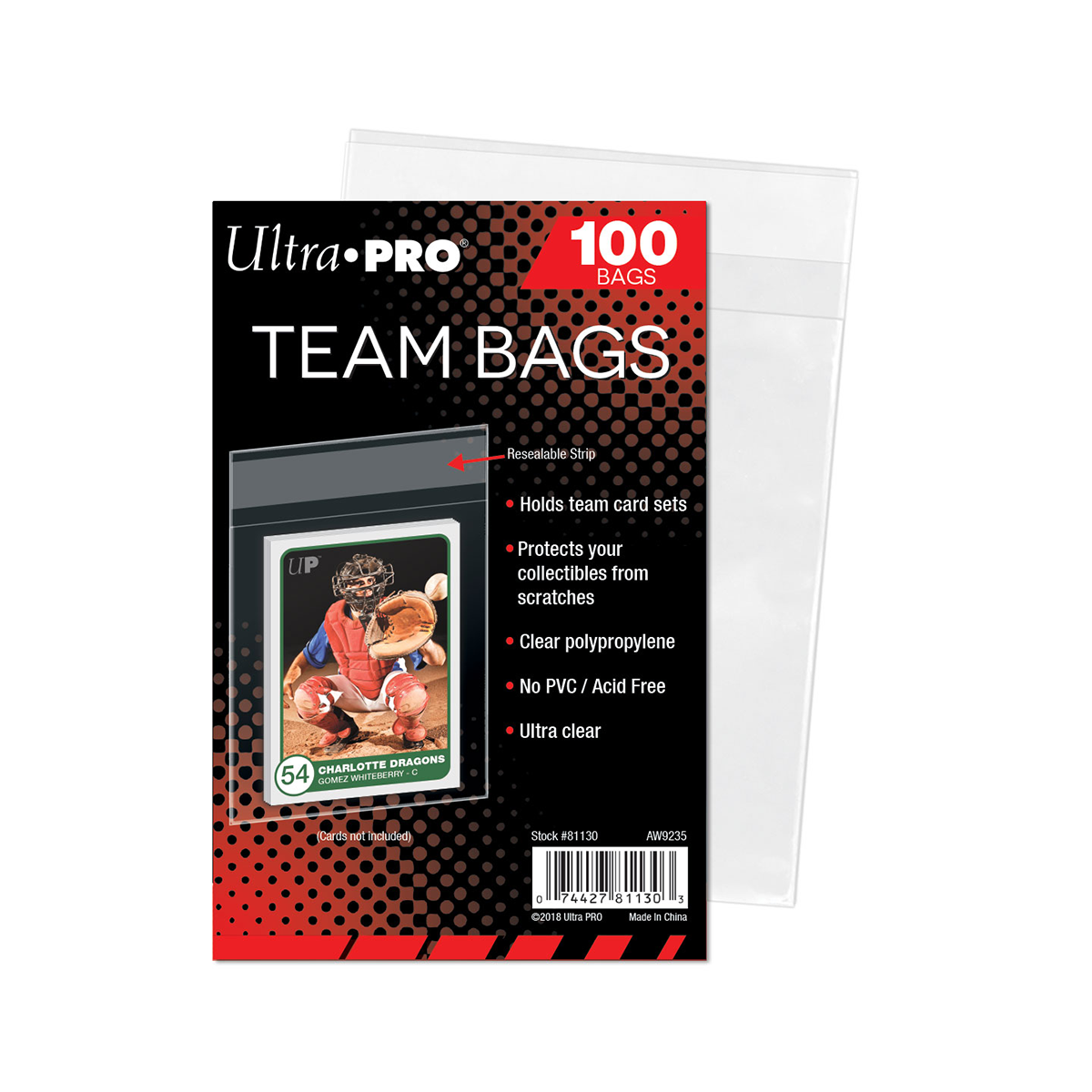Ultra Pro - Team Bags Resealable Sleeves